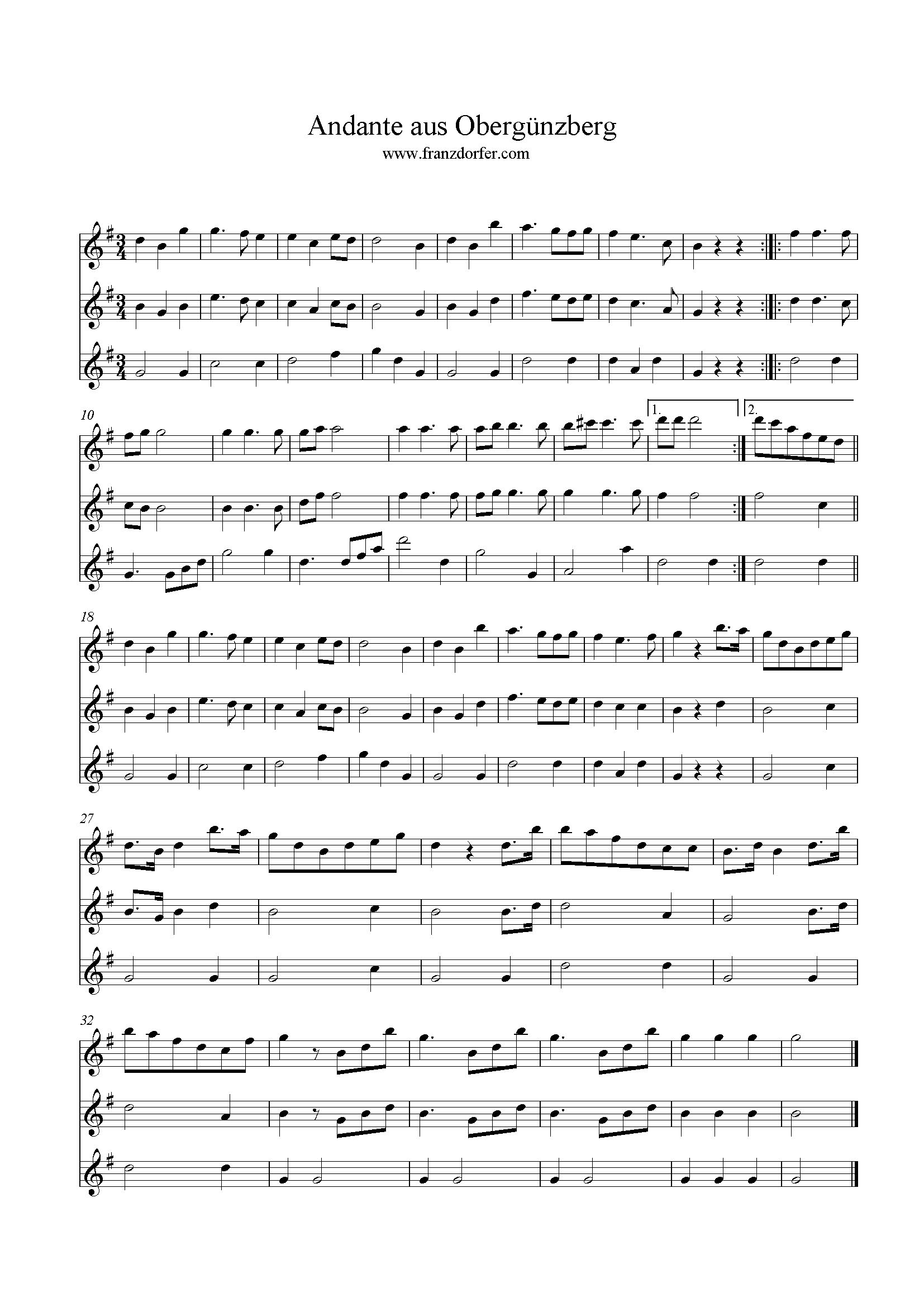 trionoten, andante aus Obergünzburg andante aus Obergünzburg